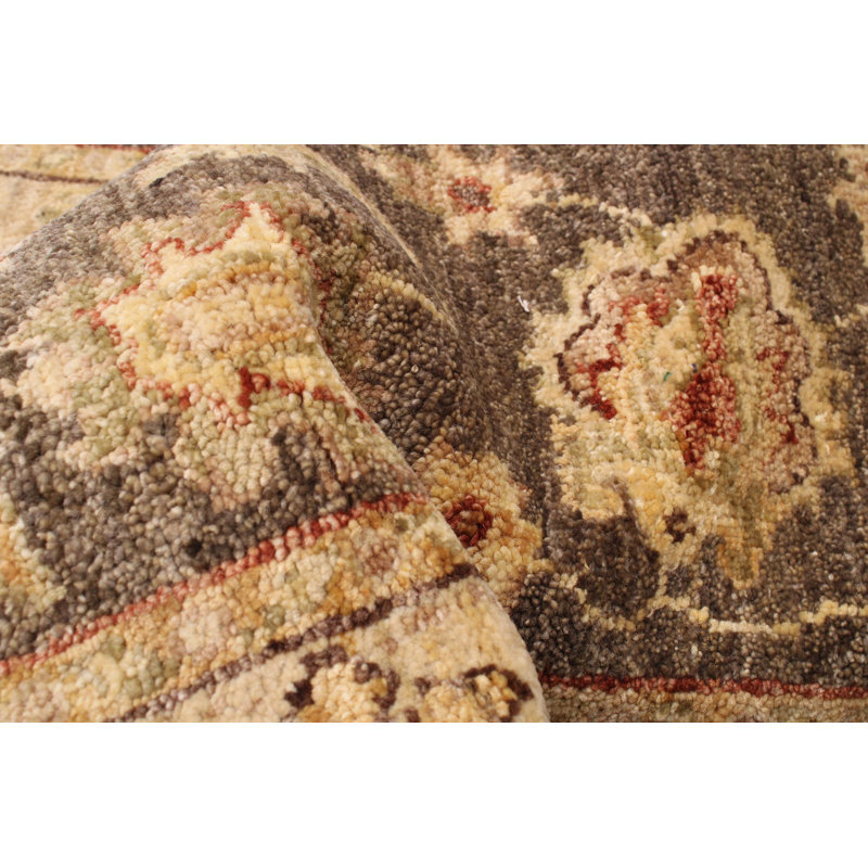One-of-a-Kind 2'7" x 14'3" New Age Runner Wool Area Rug in Beige