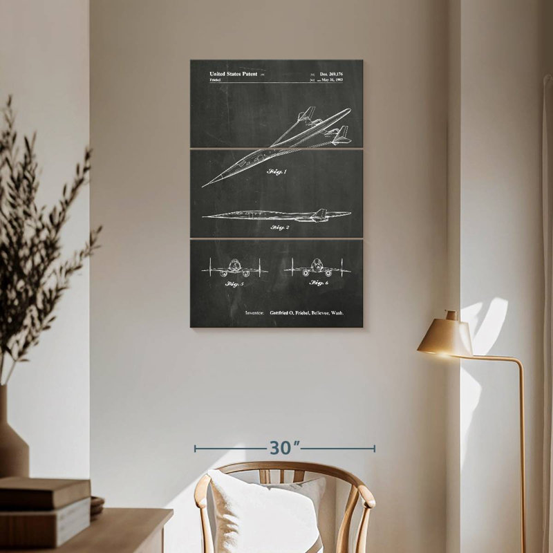 Tableau noir Laelle I, H 32 po x l 20 po