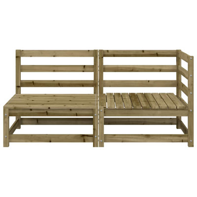 Senaida 140cm Wide Wood Patio Sofa