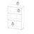 Embrie 3-Shelf Manufactured Wood Bookcase-95751938