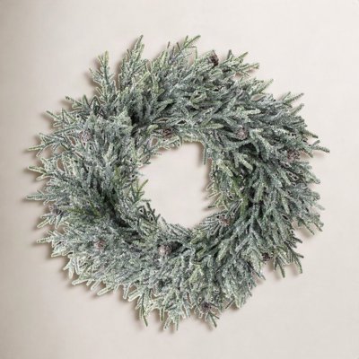 20'' Faux Fir Polyethylene Plastic Wreath