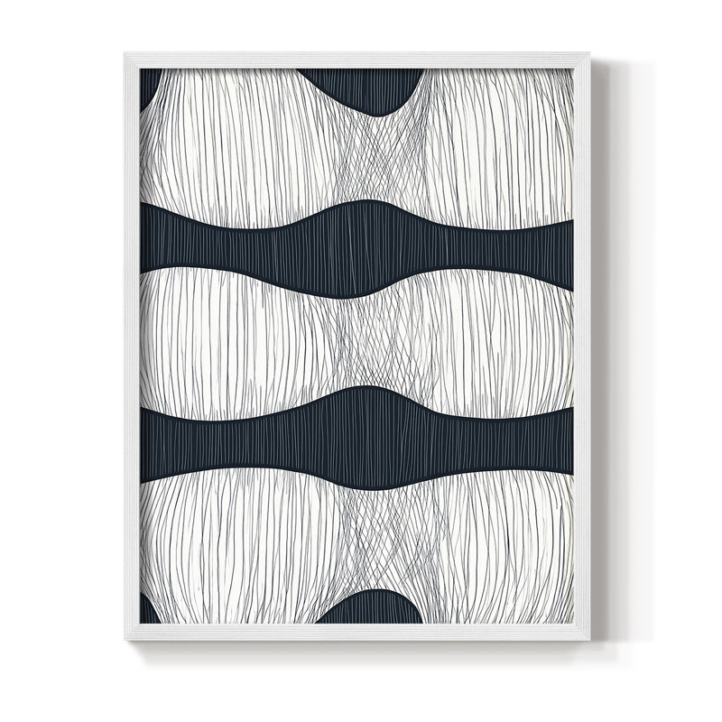 "ABSTRACT Series DCC XXXIV" par J Paul, Blanc / Blanc, H 29 po x l 23 po