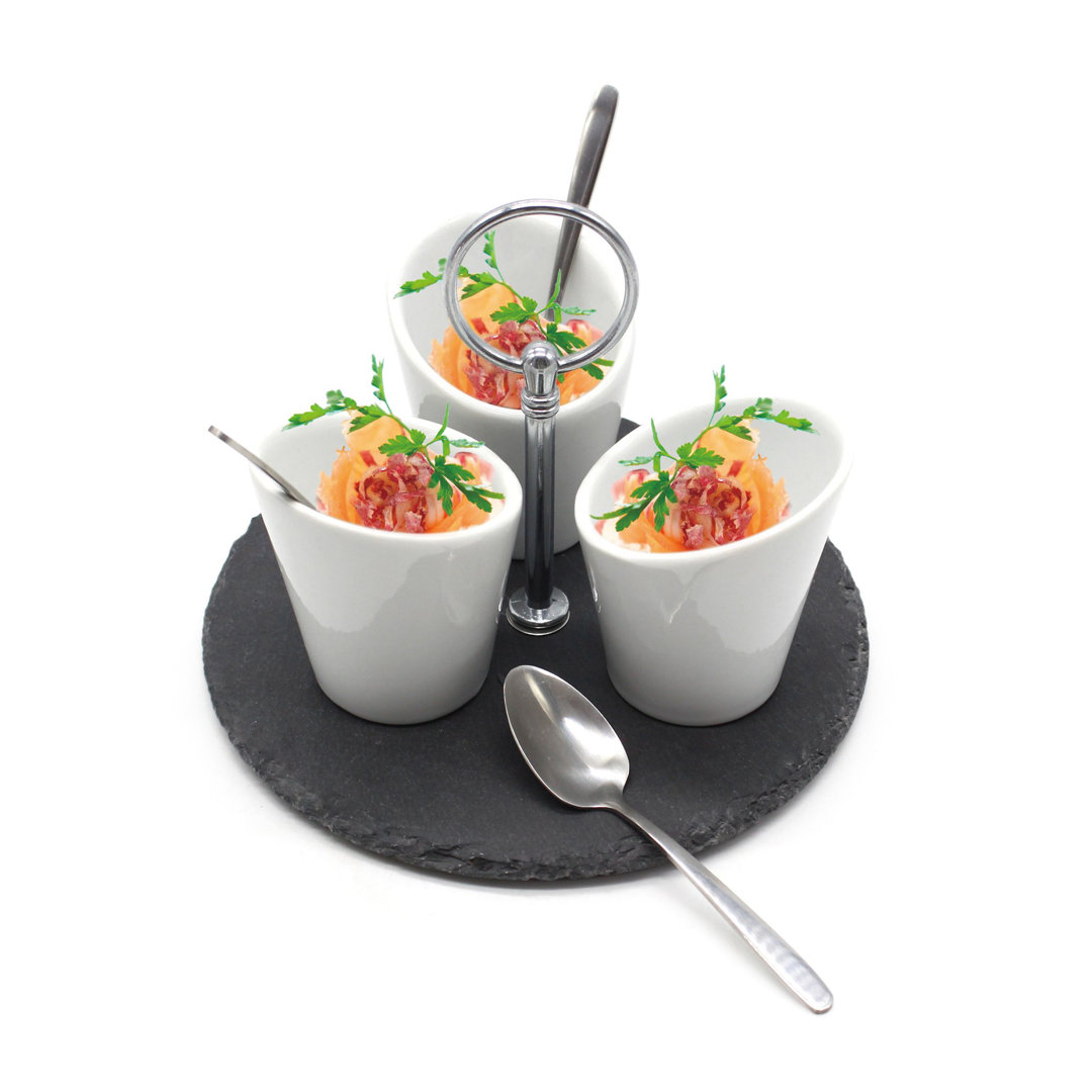 Symple Stuff Dierf Ceramic Condiment Server