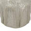 Decorative Ceramic Vase with Textured Ridged Design - 7" x 7" x 11.5" - Gold