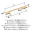 Poignée d'armoire bronze champagne d'angle à centre 6 5/16 po (160 mm) Angle - paquet de 25-111778357-111778360