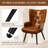Accent Chairs, Comfy Upholstered Armchair With Metal Legs, High Backrest Living Room Chair, Wingback Chair Mid Century Modern For Living Room/Vanity/Bedroom-766954715-755288547