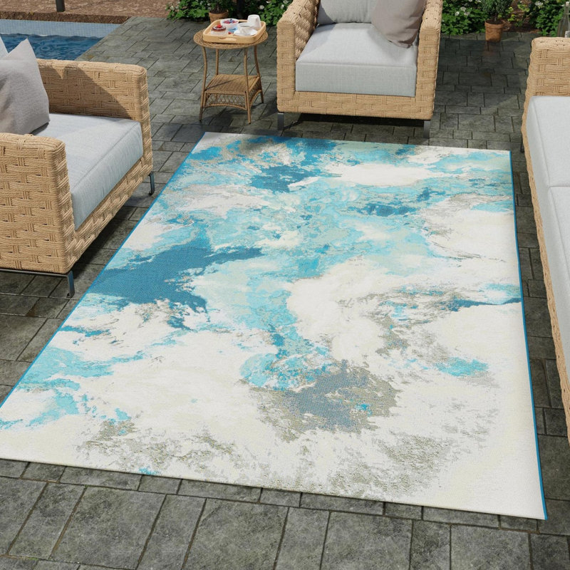 Keazia Indoor/Outdoor Area Rug, Rectangle 4'1" x 6'1"