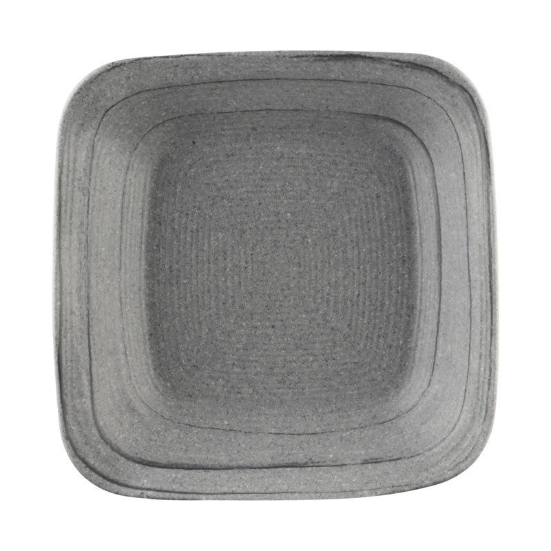 Della Square 29 oz. 8" Melamine Salad Plate, Gray