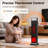 Space Heater 1500W Oscillating Ceramic Tower, Portable Electric Heater with 3D Flame Effect & Remote Control, 12H Timer & Overheat Protection for Large Room, Bedroom & Office
