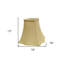 Abat-jour carré 16 "Premium Monay Shantung-109702565-133216165