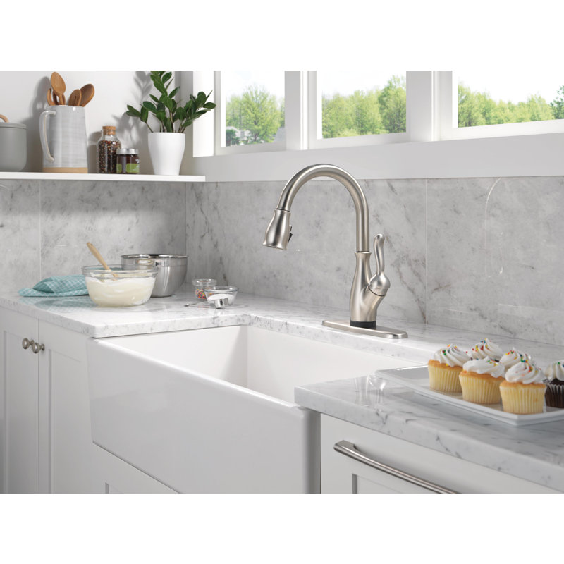 Leland Touch2O Kitchen Faucet with Touchless Technology, Spotshield Stainless