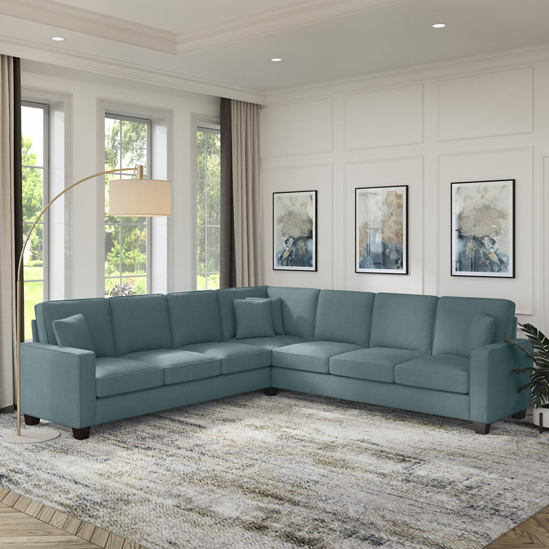 Canapé modulaire Alitza, Beige, H 35,74 po x l 111 po x P 111 po