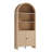 William 71" Tall Farmhouse Bookshelf with Arched Top & Storage Cabinet-118343182