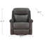 Fauteuil inclinable et pivotant en cuir Dhiya-582148420