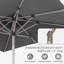 Parasol de patio rectangulaire avec fonction de levage et d'inclinaison à manivelle (parasol de patio)-2099349415-2099349414