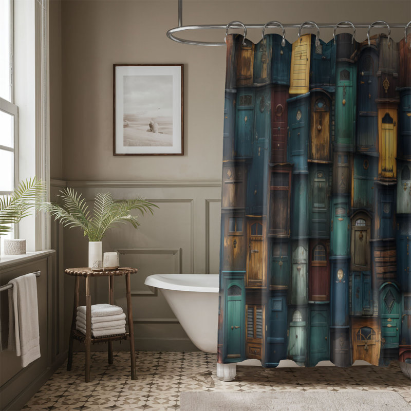 Rideau de douche Alaila, H 74 po x l 71 po