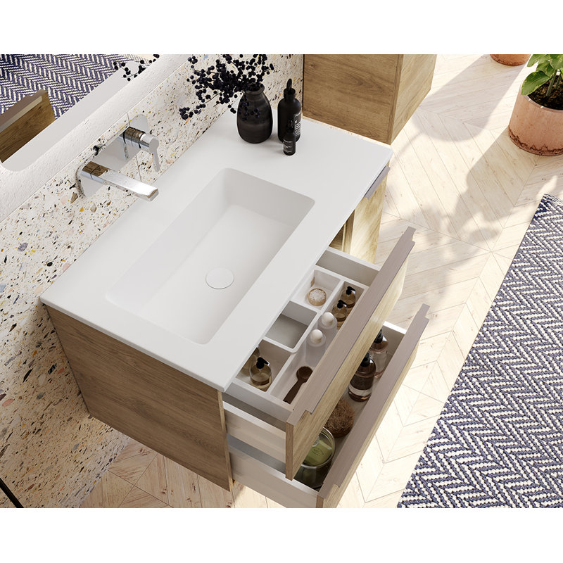 DAX 18.1'' Bathroom Sink, Matte White