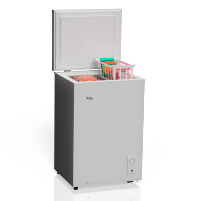 3,4 pieds cubes Pi. Commode congélateur blanc avec congélateur