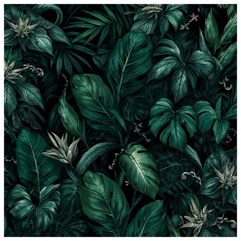 Coussins décoratifs à feuilles tropicales, 16 x 16 inches