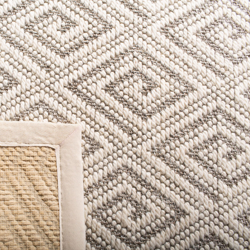 Aaltien Beach Wool & Sisal Geometric Rug, Runner 2' x 8'