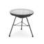 Table de bout carrée en métal noir Nusa