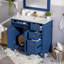 Meuble-lavabo moderne avec lavabo en céramique-35628550