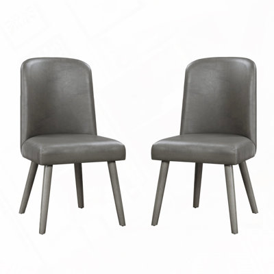 Chaises d'appoint rembourrées en cuir de polyuréthane