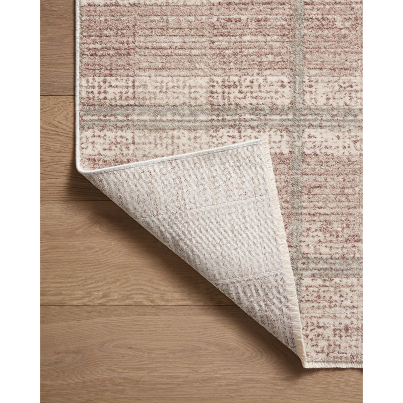 Ember Clay and Mist Flat Woven Wool Area Rug