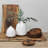 Bisque White Vase, Ceramic - Sm