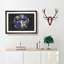 Satellite Image Of Earth - Picture Frame Graphic Art-56876697-56876695