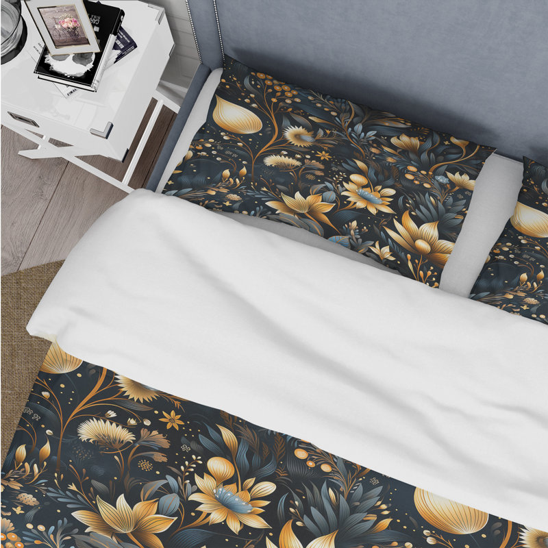 Ensemble de housse de couette bleu Celestial Boho, Housse de couette pour grand lit et 2 taies décor