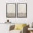 Duotone Tan Abstract Landscape Minimalist Neutral Framed Canvas 2 Pieces Print Modern Artworks-91069426-91069428