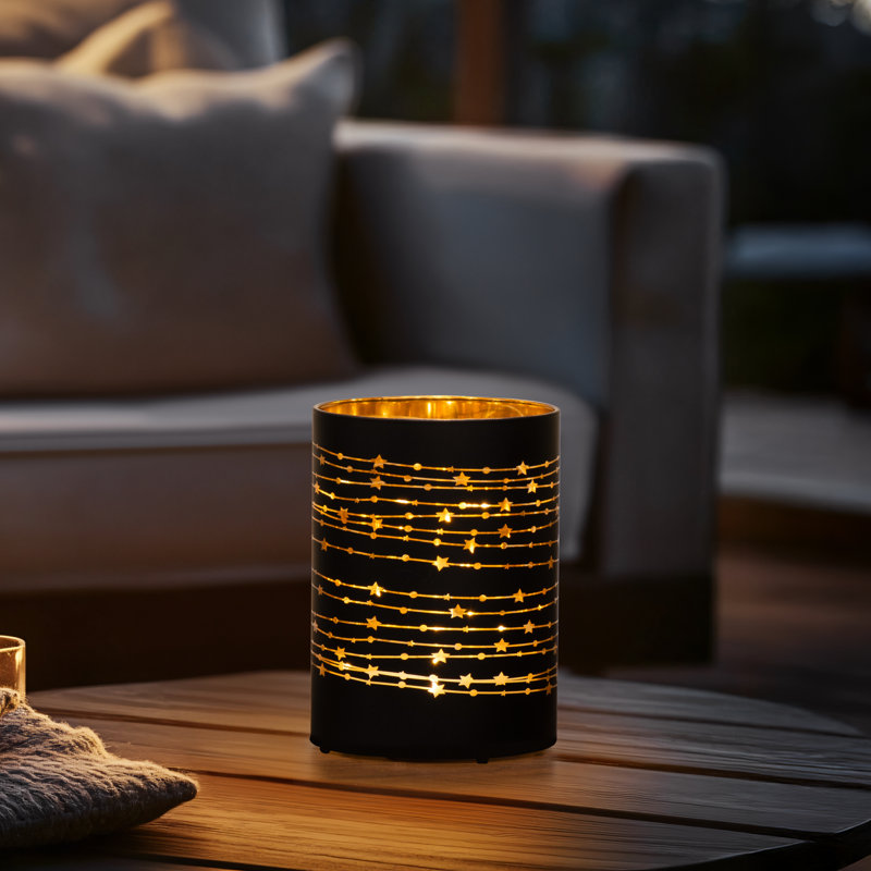  Lampe ouragan en verre Okolona, H 5 po x l 3,5 po x P 3,5 po