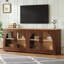 Console en bois avec gestion des câbles pour le salon
