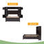 Lit double avec armoire et tablette tout-en-un