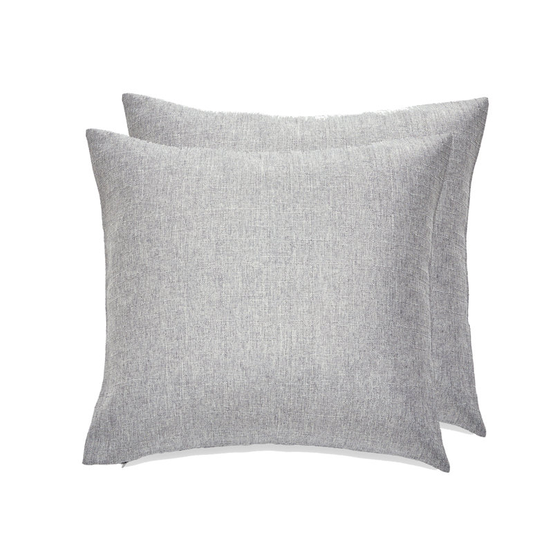 Housse de coussin réversible SEATTLE SOLID, Gris