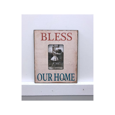 Blue and Brown Single Picture Frame