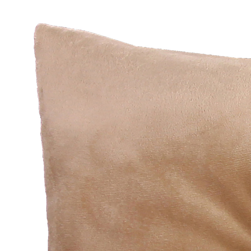 16" x 16" Tufted Indoor Throw Pillow with Button, Fairview Tan, 18"H x 18"W