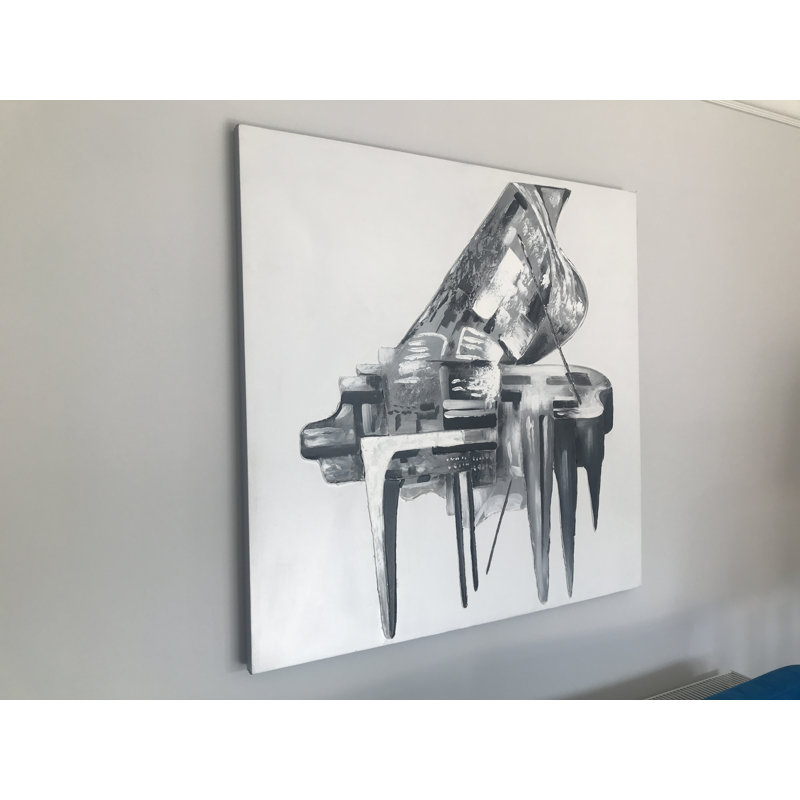 Piano - Wrapped Canvas Painting