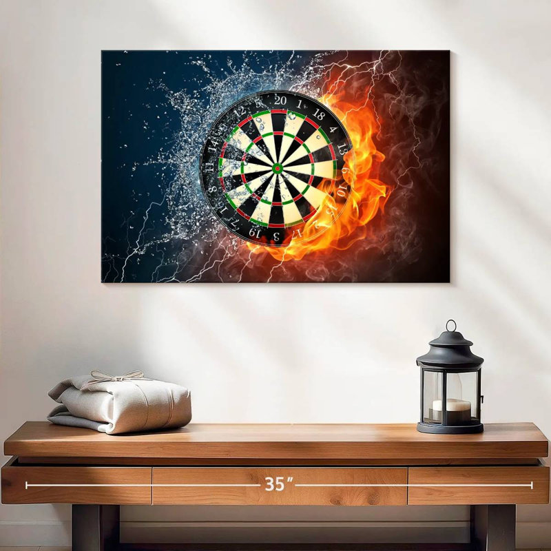Senne Board For Darts, 26" H x 39" W