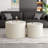 Modern Nesting Round Coffee Table Set With Honeycomb Design (Set Of 2 Pieces)-339472397