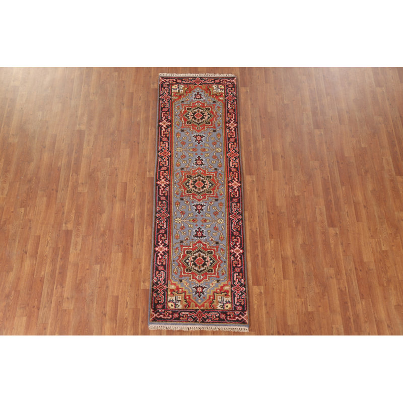Tapis de couloir oriental géométrique 3x8
