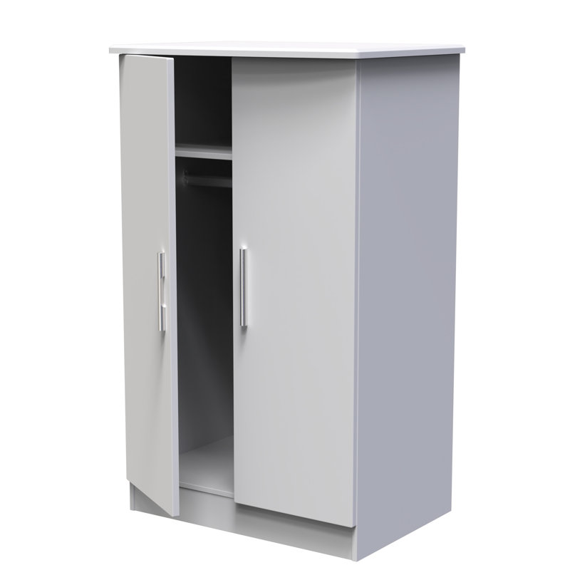 Birriel Manufactured Wood Wardrobe, Grey Matt