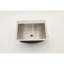 Lavabo vasque de salle de bain en acier inoxydable 21 "x 17" avec bonde escamotable - à porter en nickel brossé facile à nettoyer