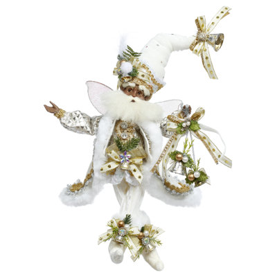 African American Winter White Fairy, Small -11 Inches