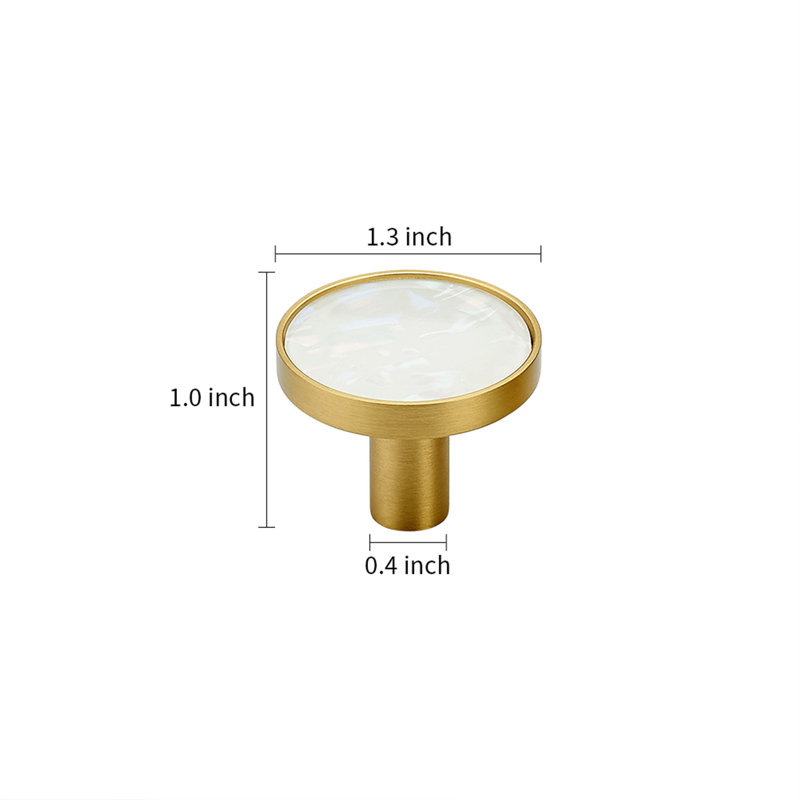  1-5/16" Diameter Circle Knob Multipack, White