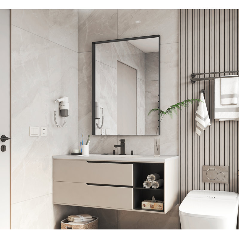 Metal Rectangle Wall Mirror, 24" x 36"