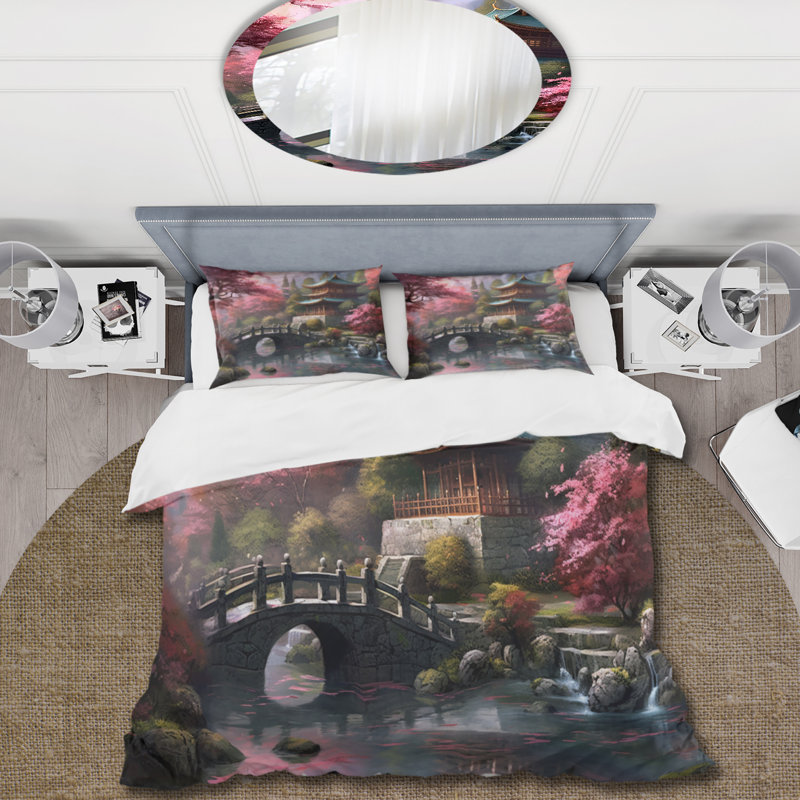 Ensemble de housse de couette en microfibre / polyester Japon Land Of The Samurai V