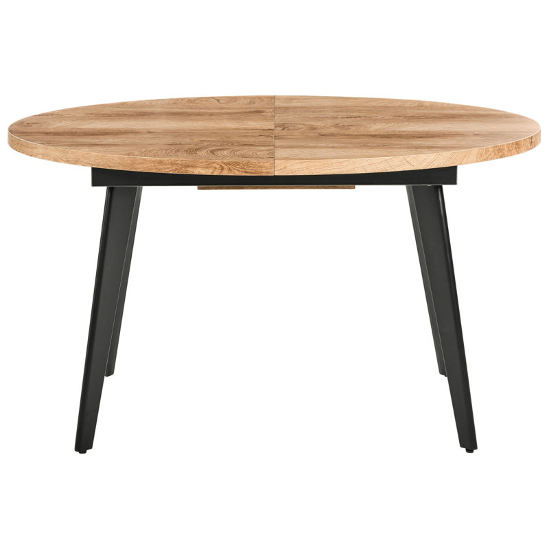 Extendable Oval Metal Base Dining Table