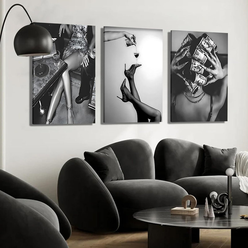 3 Piece Wrapped Canvas Print, 60 cm H x 40 cm W